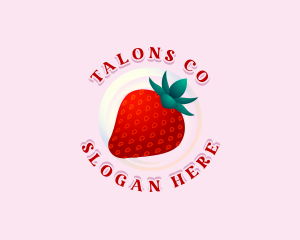 Sweet Strawberry Fruit logo design