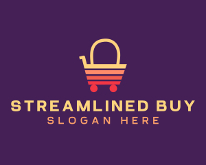 Retail Shopping Cart logo design