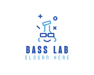 Geek Laboratory Flask logo design