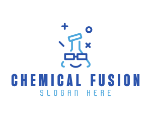 Geek Laboratory Flask logo design