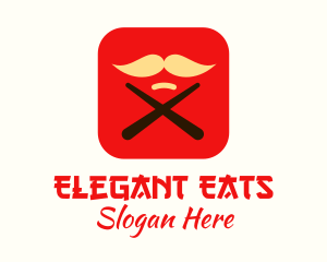 Chopsticks Mustache App logo