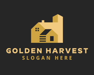 Golden House Real Estate logo design