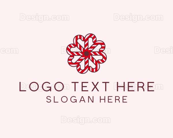 Sugar Cane Christmas Candy Logo