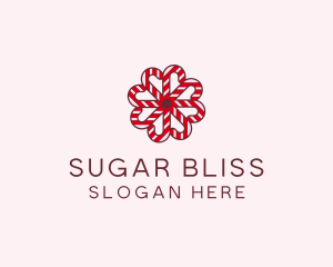 Sugar Cane Christmas Candy logo design