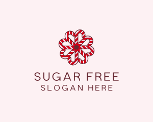 Sugar Cane Christmas Candy logo design