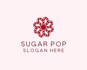 Sugar Cane Christmas Candy logo design