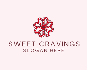 Sugar Cane Christmas Candy logo design