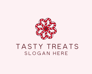 Sugar Cane Christmas Candy logo design