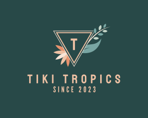 Nature Tropical Flower logo design