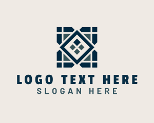 Tile Flooring Pattern Logo