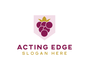 Royal Fruit Grape logo design