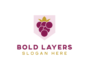 Royal Fruit Grape logo design