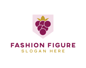 Royal Fruit Grape logo design