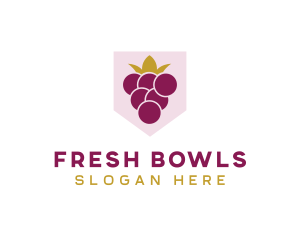 Royal Fruit Grape logo design