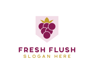 Royal Fruit Grape logo design