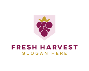 Royal Fruit Grape logo design