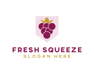 Royal Fruit Grape logo design