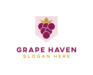 Royal Fruit Grape logo design