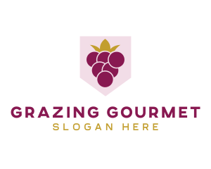 Royal Fruit Grape logo design