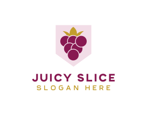 Royal Fruit Grape logo design