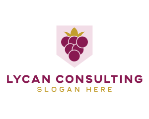 Royal Fruit Grape logo design