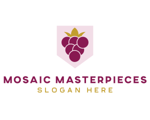 Royal Fruit Grape logo design