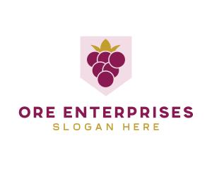 Royal Fruit Grape logo design