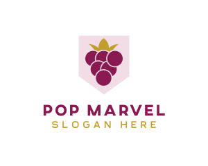 Royal Fruit Grape logo design