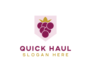 Royal Fruit Grape logo design