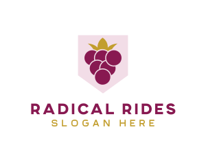 Royal Fruit Grape logo design