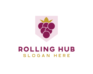 Royal Fruit Grape logo design