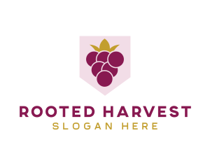 Royal Fruit Grape logo design