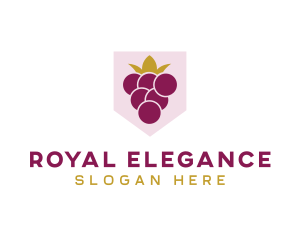 Royal Fruit Grape logo design