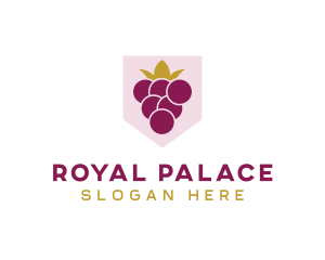 Royal Fruit Grape logo design