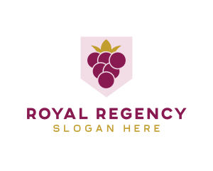 Royal Fruit Grape logo design