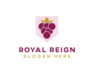 Royal Fruit Grape logo design