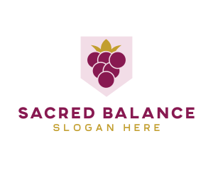 Royal Fruit Grape logo design