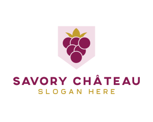 Royal Fruit Grape logo design