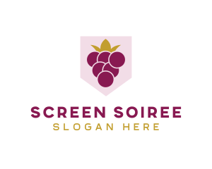 Royal Fruit Grape logo design