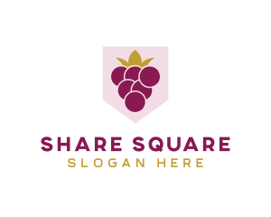 Royal Fruit Grape logo design