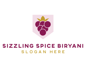 Royal Fruit Grape logo design