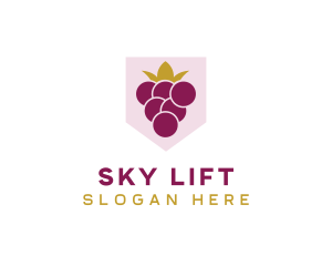 Royal Fruit Grape logo design