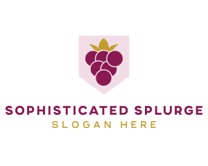 Royal Fruit Grape logo design