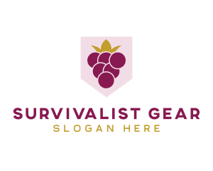 Royal Fruit Grape logo design