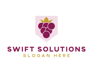 Royal Fruit Grape logo design