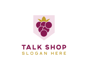 Royal Fruit Grape logo design