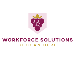 Royal Fruit Grape logo design