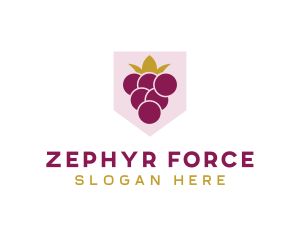 Royal Fruit Grape logo design