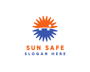 Sun Hedgehog Vet logo design