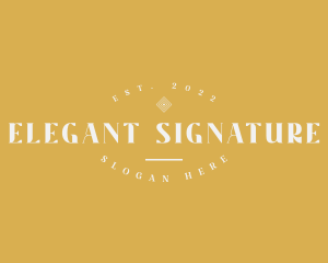 Dainty Elegant Wordmark logo design